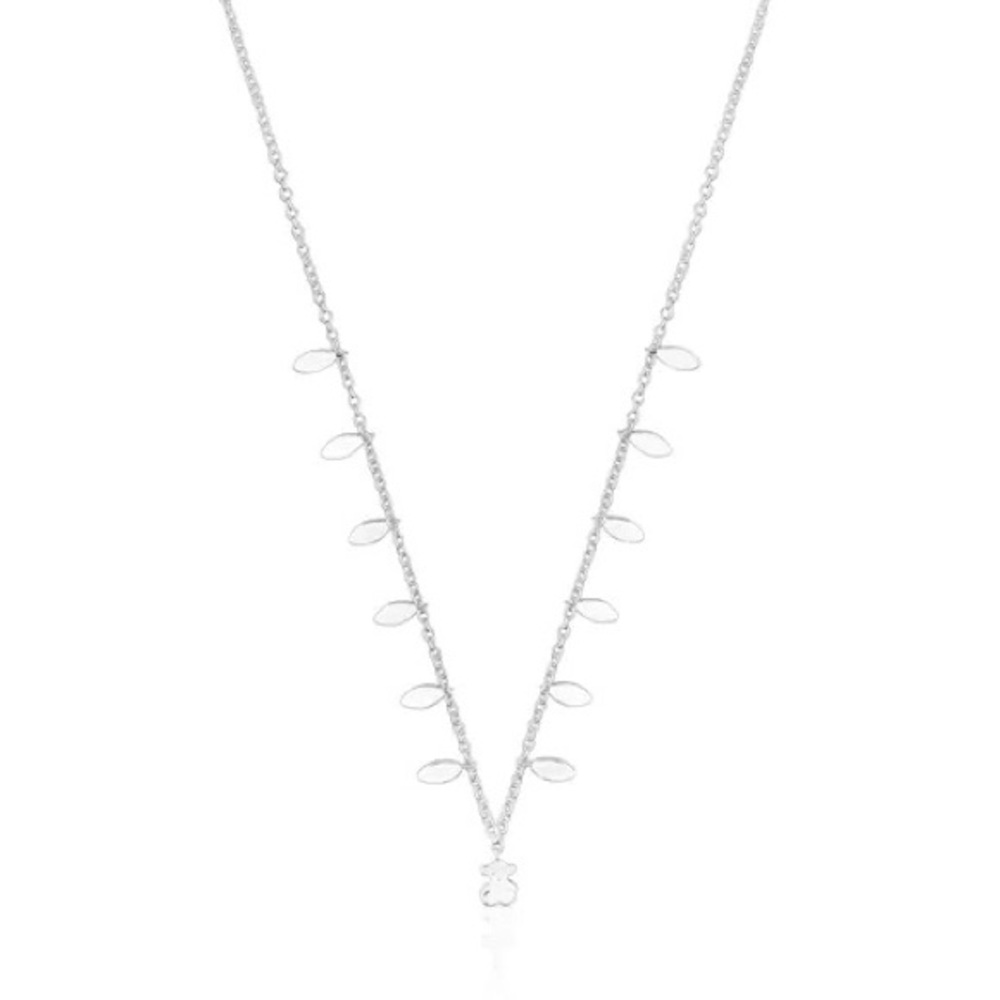 COPY - Tous Silver Fragile Leaves Necklace NWOT